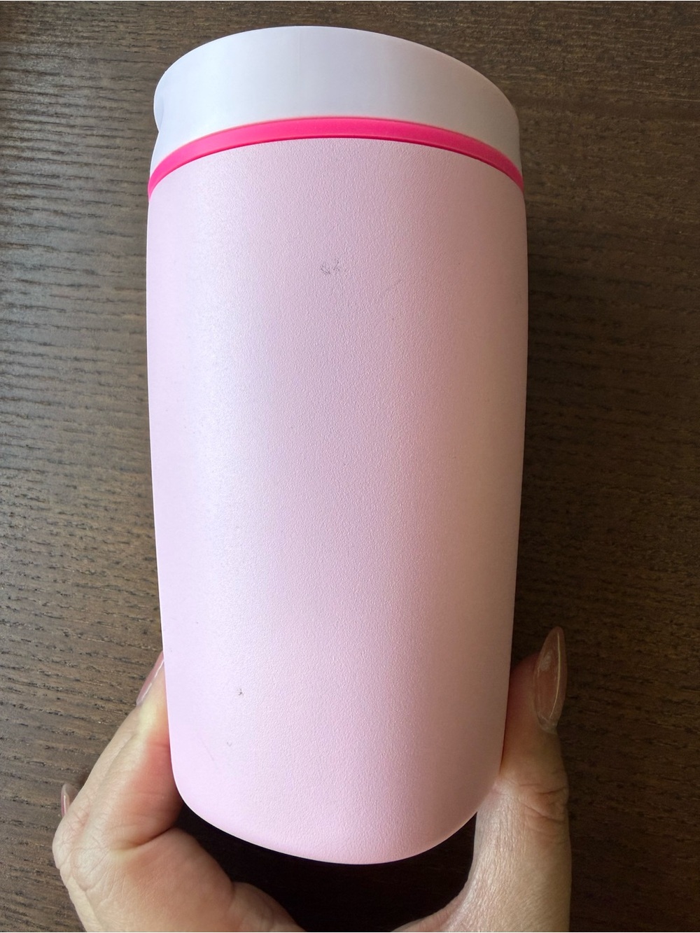 Owala Stainless Steel SmoothSip Slider Travel Mug - Pink (Pucker Up) 12oz - Picture 4 of 16